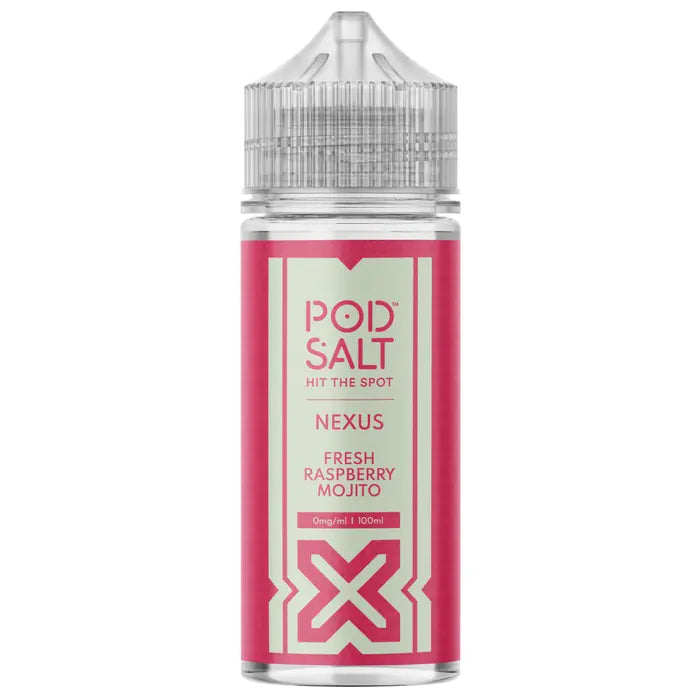 Fresh Raspberry Mojito 100ml Shortfill - Nexus by Pod Salt - Ape Vapes