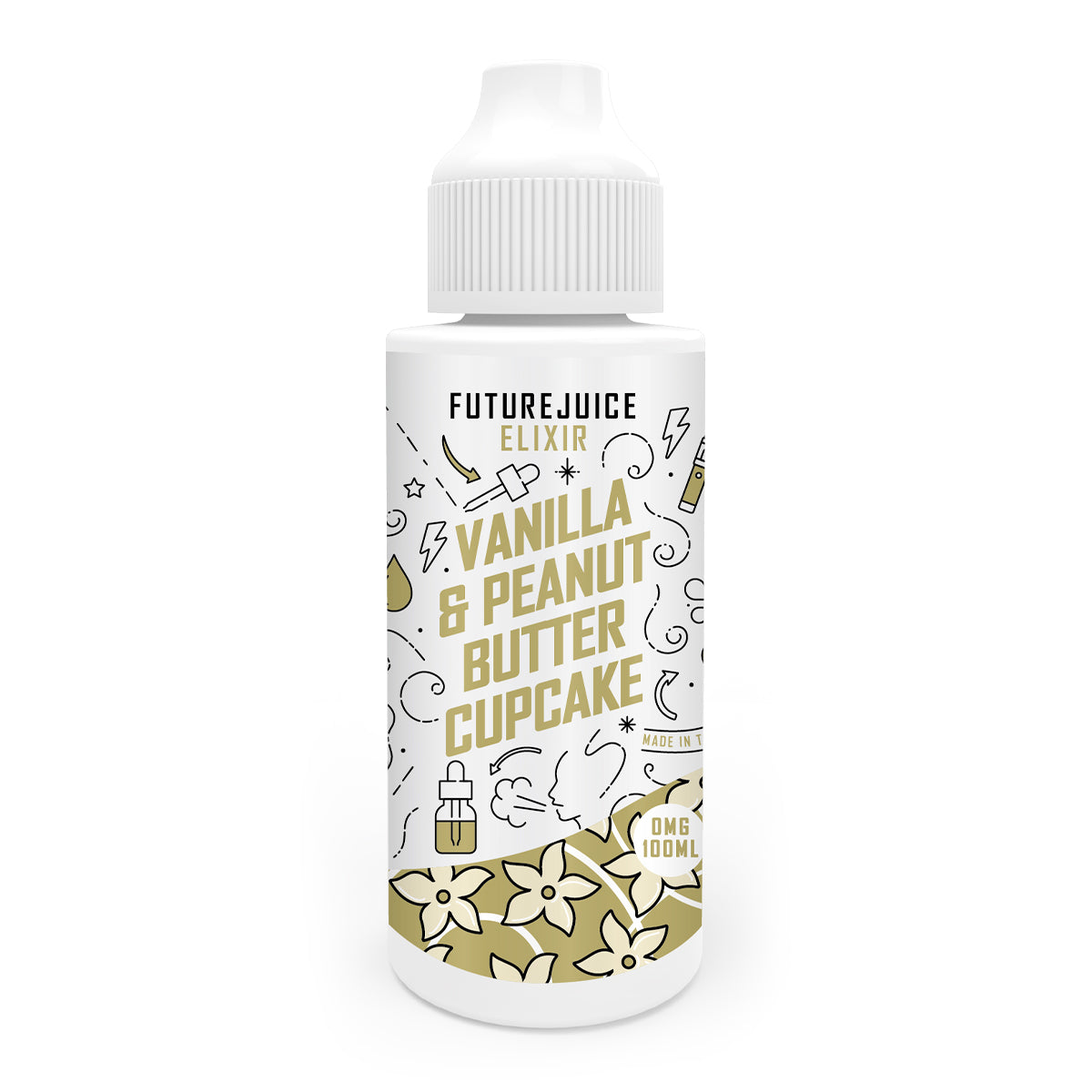 Vanilla & Peanut Butter Cupcake 100ml Shortfill by Future Juice Elixir - Ape Vapes