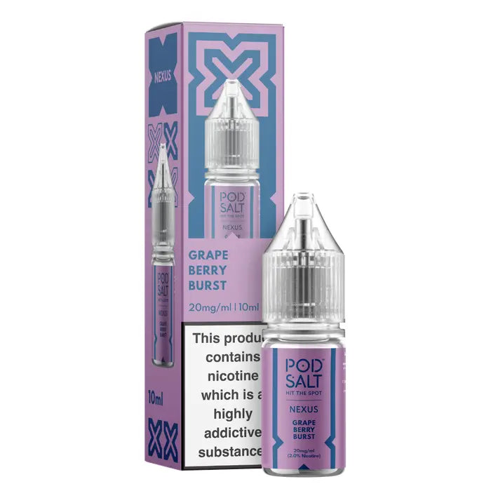Grape Berry Burst 10ml Nic Salt - Nexus by Pod Salt - Ape Vapes