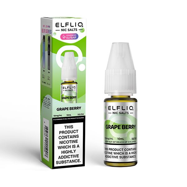 Grape Berry Nic Salt by Elf Bar Elfliq - Ape Vapes