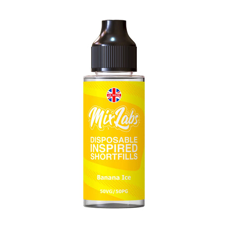 Banana Ice 100ml Shortfill by Mix Labs - Ape Vapes