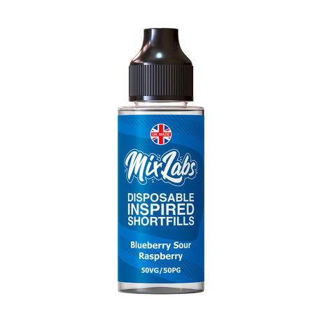 Blueberry Sour Raspberry 100ml Shortfill by Mix Labs - Ape Vapes