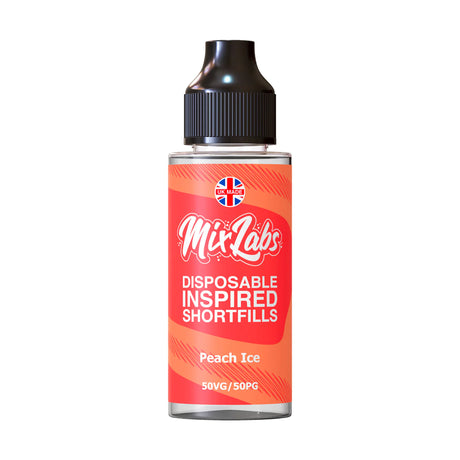 Peach Ice 100ml Shortfill by Mix Labs - Ape Vapes