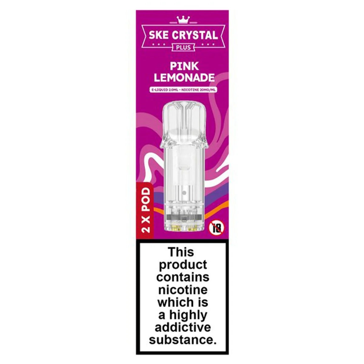 Crystal Plus Pre-Filled Pods by SKE (2 Pack) - Ape Vapes