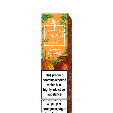 Lemon & Peach 10ml Nic Salt by Pixie Juice Vol 2 - Ape Vapes