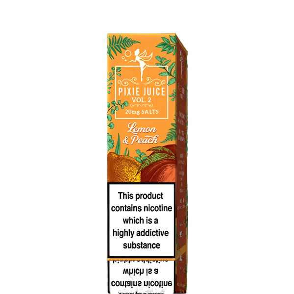 Lemon & Peach 10ml Nic Salt by Pixie Juice Vol 2 - Ape Vapes