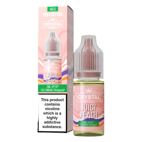 Juicy Peach 10ml Nic Salt by SKE Crystal V2 - Ape Vapes
