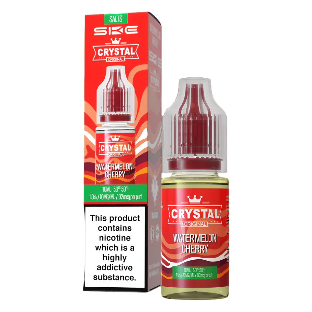 Watermelon Cherry 10ml Nic Salt by SKE Crystal V2 - Ape Vapes
