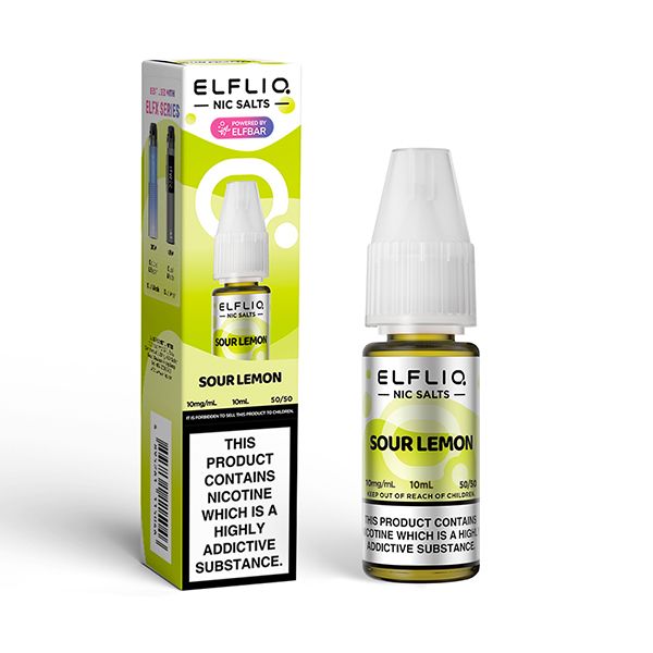 Sour Lemon Nic Salt by Elf Bar Elfliq - Ape Vapes