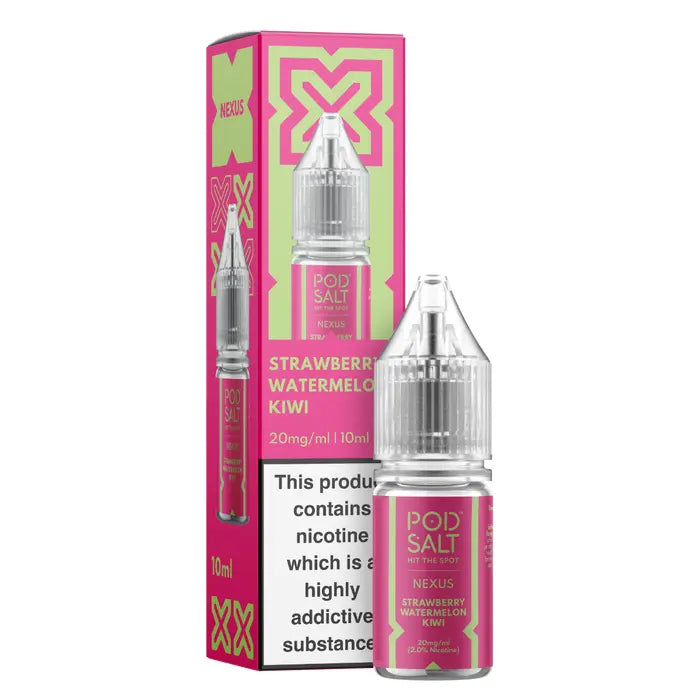 Strawberry Watermelon Kiwi 10ml Nic Salt - Nexus by Pod Salt - Ape Vapes