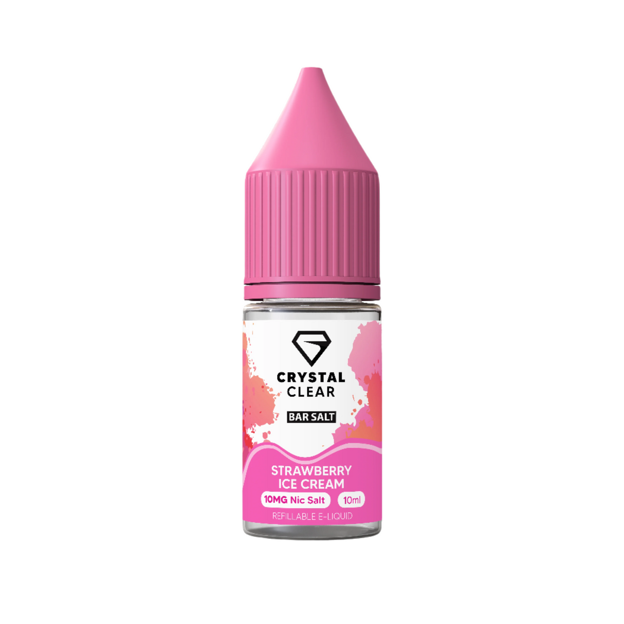 Strawberry Ice Cream Nic Salt by Crystal Clear - Ape Vapes