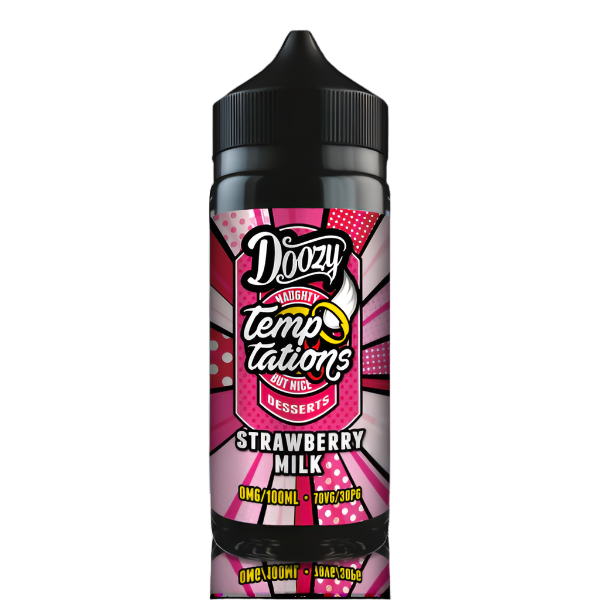 Strawberry Milk 100ml Shortfill by Doozy Temptations - Ape Vapes