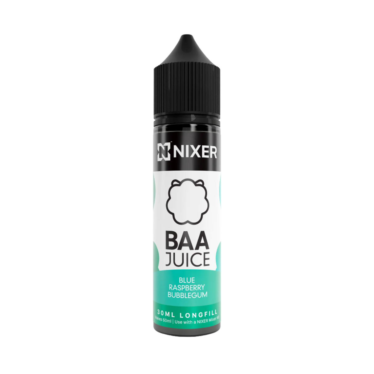 Blue Raspberry Bubblegum Longfill 60ml by Nixer x Baa Juice - Ape Vapes