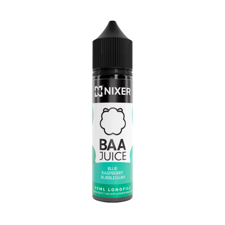 Blue Raspberry Bubblegum Longfill 60ml by Nixer x Baa Juice - Ape Vapes