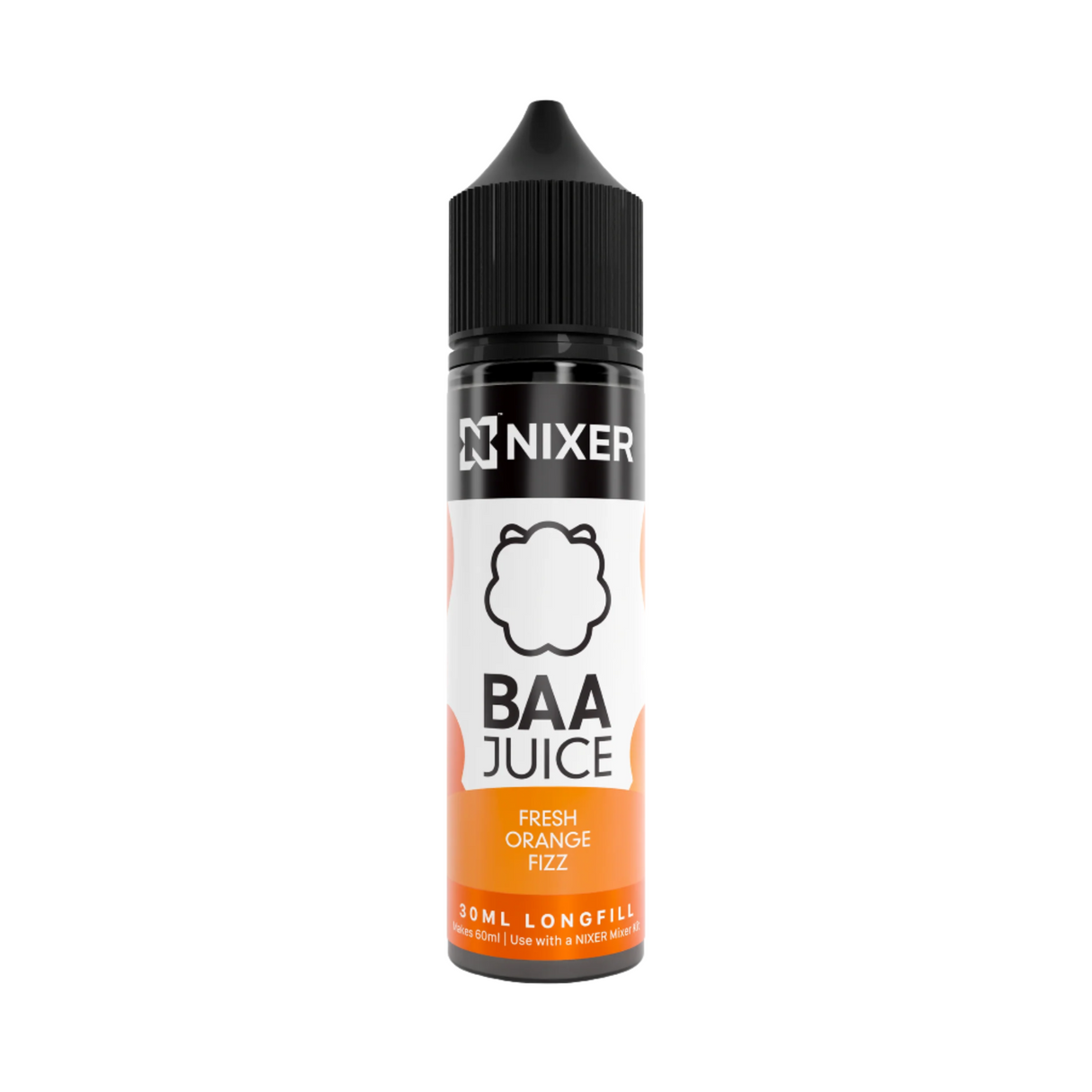 Fresh Orange Fizz Longfill 60ml by Nixer x Baa Juice - Ape Vapes