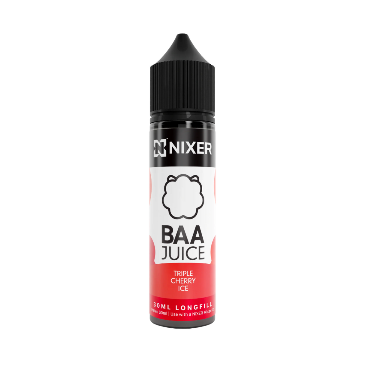 Triple Cherry Ice Longfill 60ml by Nixer x Baa Juice - Ape Vapes