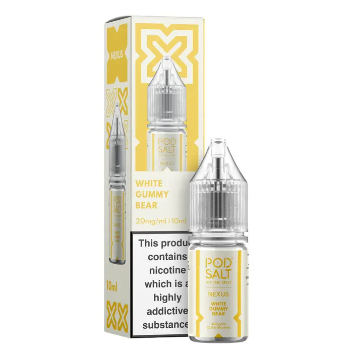 White Gummy Bear 10ml Nic Salt - Nexus by Pod Salt - Ape Vapes