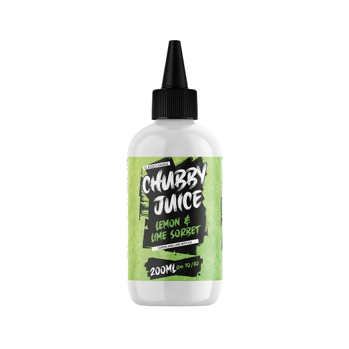 Lemon & Lime Sorbet 100ml & 200ml Shortfill by Chubby Juice - Ape Vapes