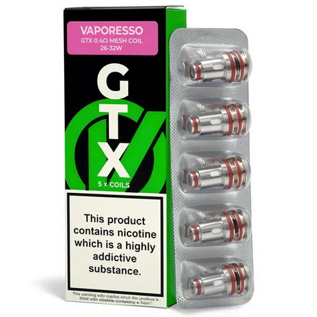 0.4 GTX Replacement Coils by Vaporesso - 5 Pack - Ape Vapes