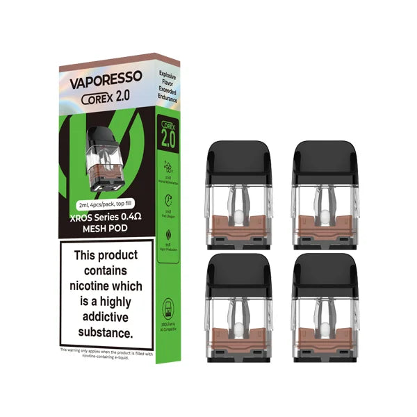 0.4 ohm Xros Corex Replacement Pods by Vaporesso - Ape Vapes