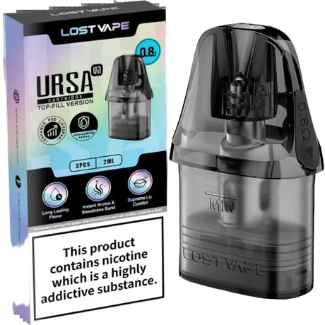 0.8 Lost Vape Ursa V3 Replacement Pods - 3 Pack - Ape Vapes