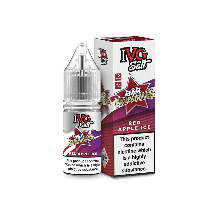 Red Apple Ice 10ml Nic Salt - Bar Favourites by IVG