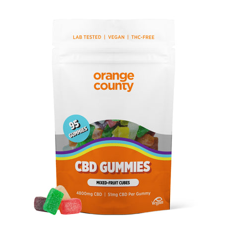 4800mg CBD Gummy Cubes by Orange County - Ape Vapes