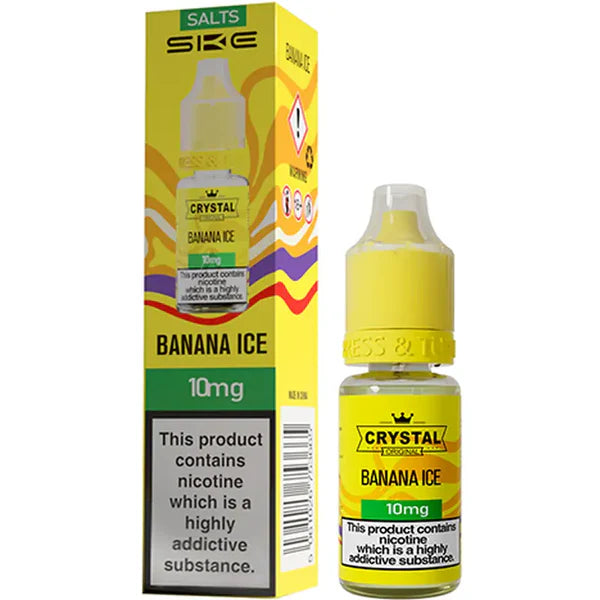 Banana Ice 10ml Nic Salt by SKE Crystal V2 - Ape Vapes