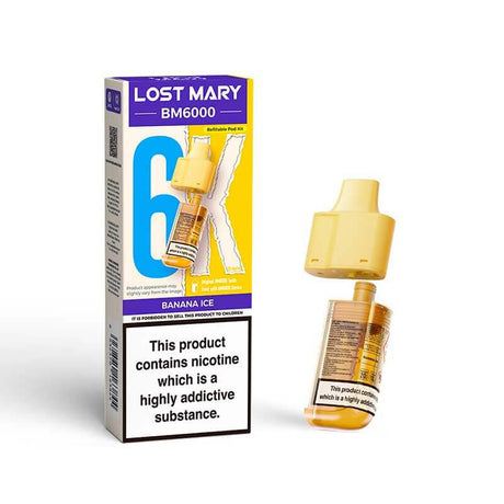 Banana_ice_lost_mary_bm6000_prefilled_vape_pods_ _ape_vapes
