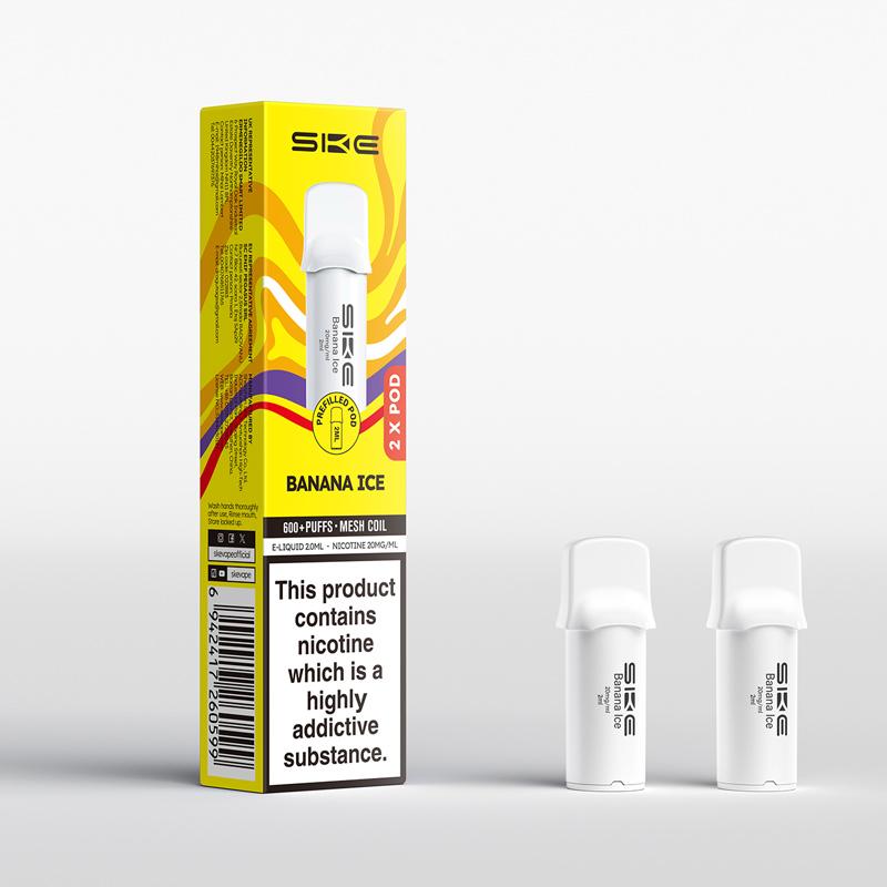 SKE Crystal Pro 600 Prefilled Pods (2 Pack) | Ape Vape Isle of Wight SKE Crystal Pro 600 Prefilled Pods (2 Pack) | Ape Vape Isle of Wight