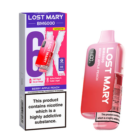 Berry Apple Peach Lost Mary BM6000 Prefilled Pod Kit - Ape Vapes 