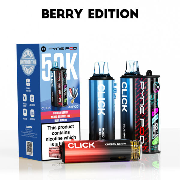 Berry Edition Pyne Pod Click 50K Vape Kit - Ape Vapes