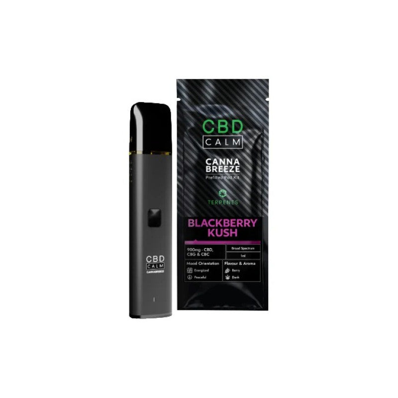 Blackberry Kush Cannabreeze Prefilled CBD Pod Kit by CBD Calm - Ape Vapes