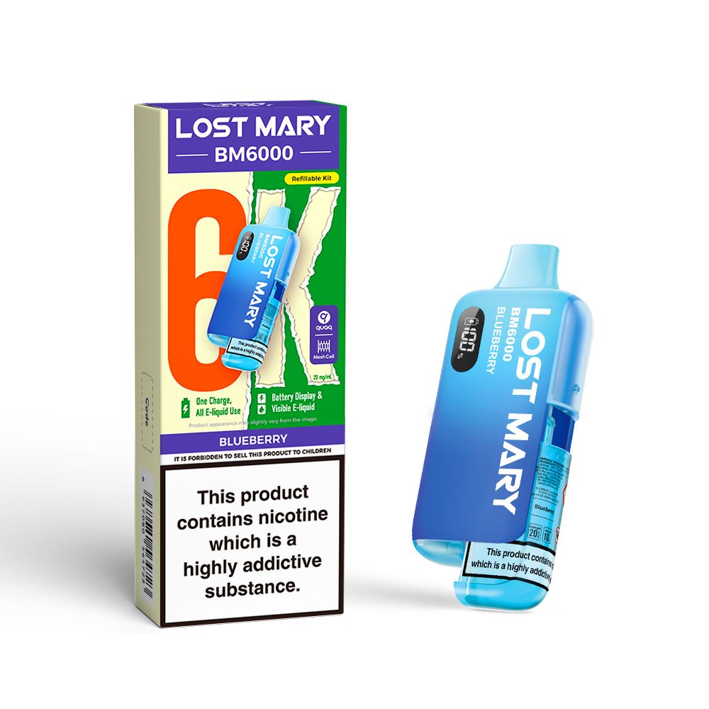 Blueberry Lost Mary BM6000 Prefilled Pod Kit - Ape Vapes 