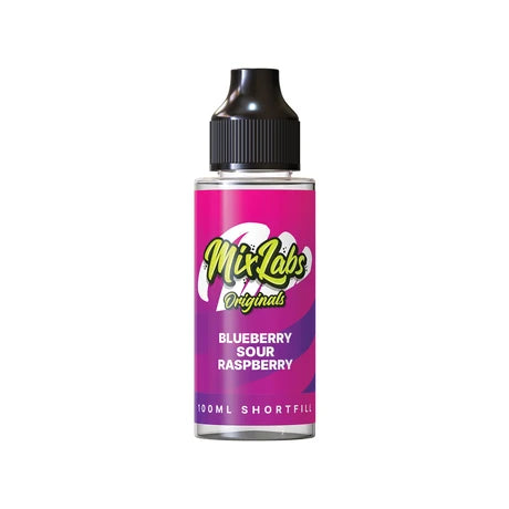 Blueberry Sour Raspberry 100ml Shortfill by Mix Labs Originals - Ape Vapes