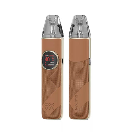 Bright Brown Leather Nexlim 2 Pod Kit by OXVA - Ape Vapes