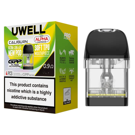 Caliburn GPP Alpha XL Replacement Pods by UWell - 4 Pack - Ape Vapes