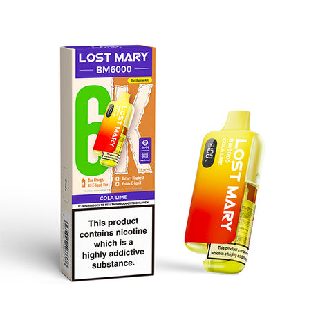 Cola Lime Lost Mary BM6000 Prefilled Pod Kit - Ape Vapes 