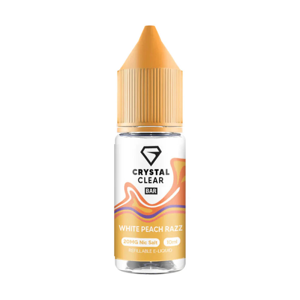 White Peach Razz Nic Salt by Crystal Clear