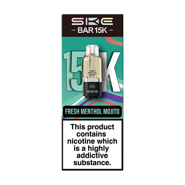 Fresh Menthol Mojito SKE Bar 15k Replacement Prefilled Pods - Ape Vapes