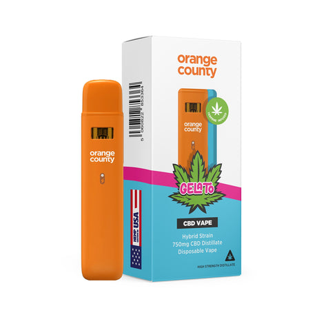 1ml CBD Disposable Vape Pen (750mg) by Orange County