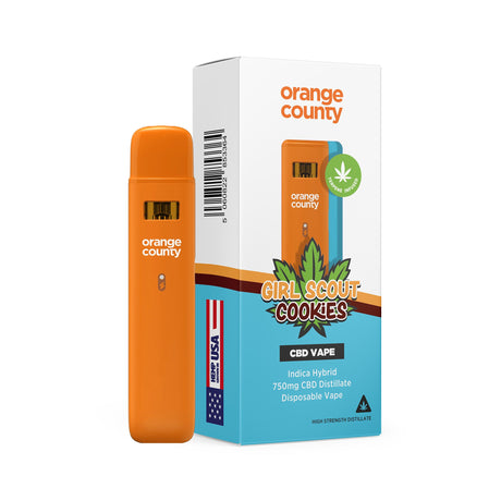 1ml CBD Disposable Vape Pen (750mg) by Orange County