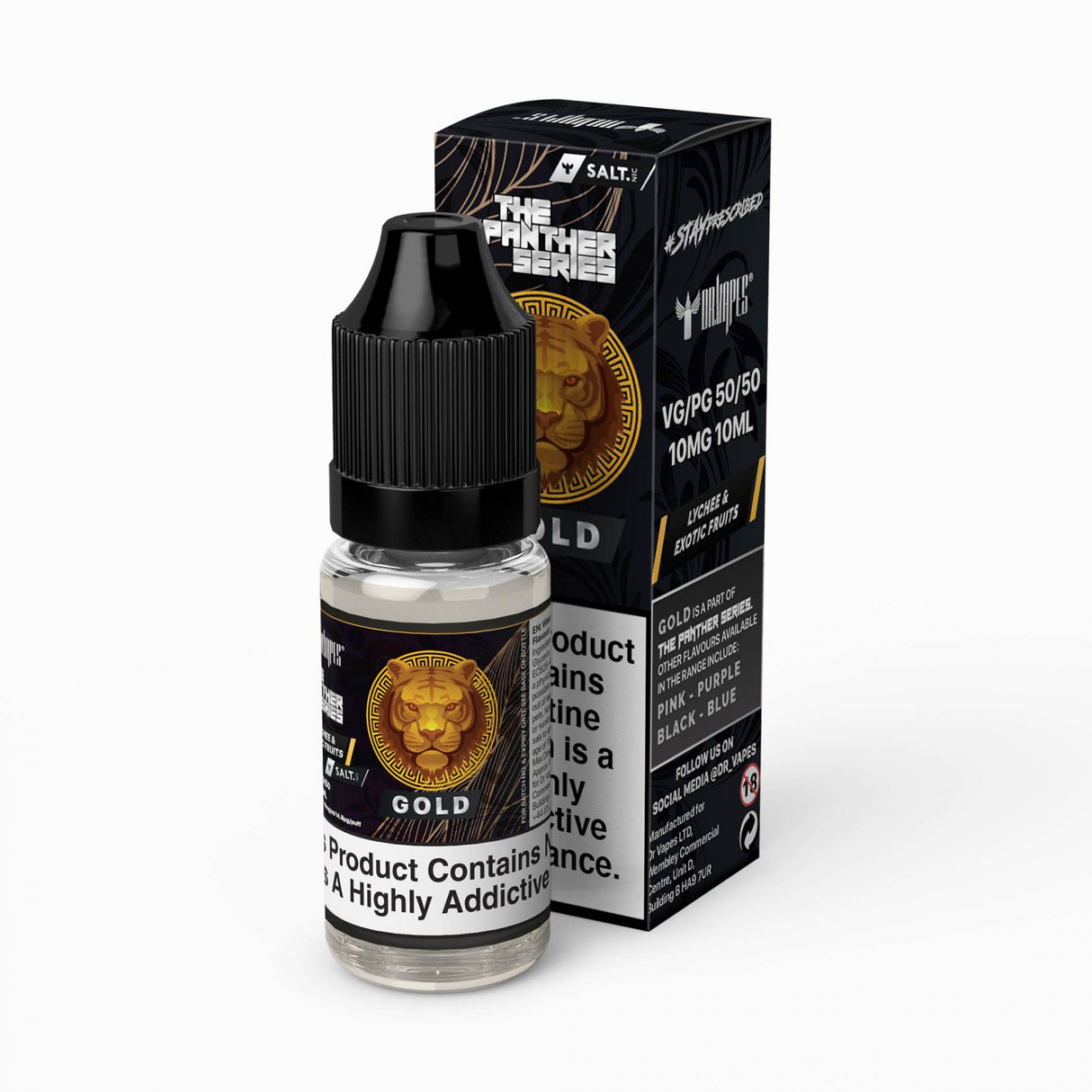 Gold Panther Nic Salt - The Panther Series Desserts by Dr Vape