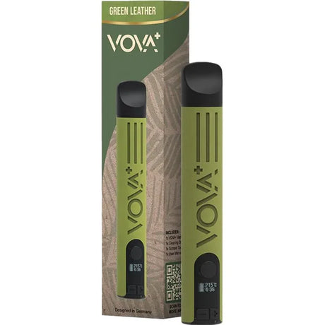 Green Leather Volks Plus Dry Herb Vapourizer by Vova - Ape Vapes