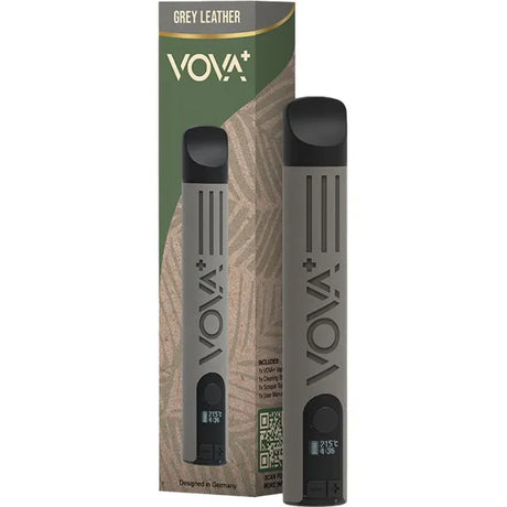Grey Leather Volks Plus Dry Herb Vapourizer by Vova - Ape Vapes