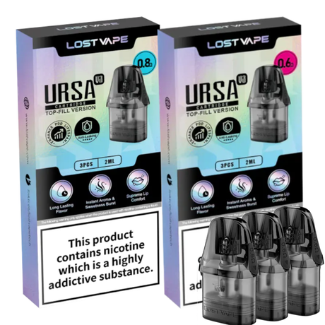 Group Image Lost Vape Ursa V3 Replacement Pods - 3 Pack - Ape Vapes