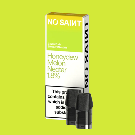 Honeydew Melon Nectar No Saint Prefilled Replacement Pods (2 Pack) - Ape Vapes