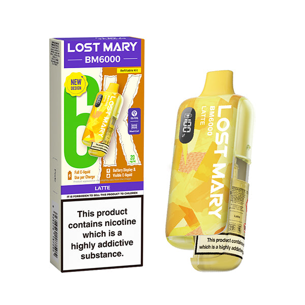 Latte Lost Mary BM6000 Prefilled Pod Kit - Ape Vapes 