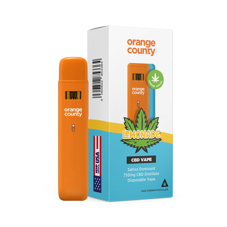 1ml CBD Disposable Vape Pen (750mg) by Orange County