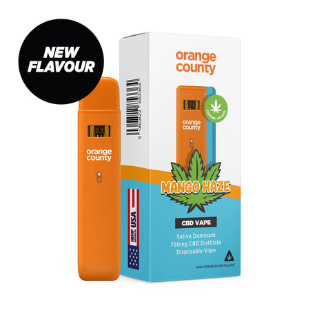 1ml CBD Disposable Vape Pen (750mg) by Orange County